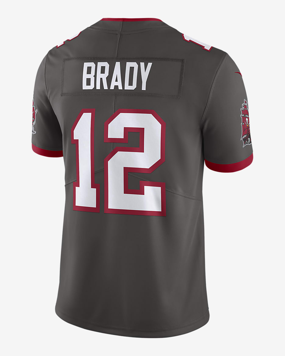 Men s Nike Tom Brady Pewter Tampa Bay Buccaneers Alternate Vapor Untouchable Limited Jersey